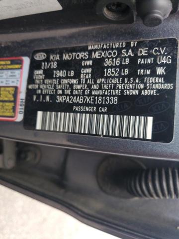2019 Kia Rio S VIN: 3KPA24AB7KE181338 Lot: 50146974