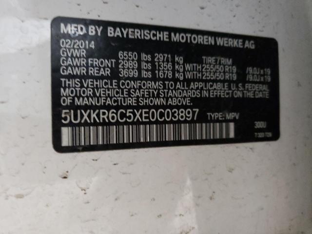 VIN 5UXKR6C5XE0C03897 2014 BMW X5, Xdrive50I no.13