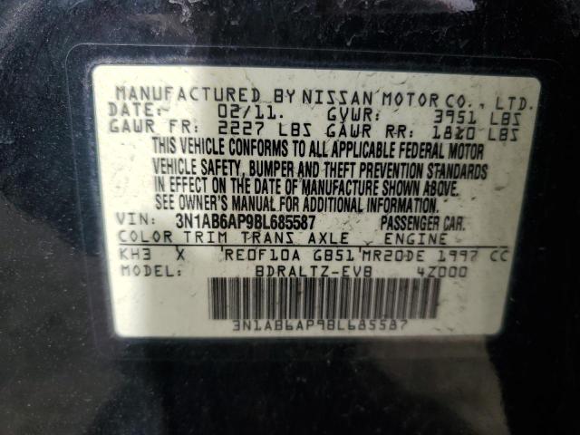 2011 Nissan Sentra 2.0 VIN: 3N1AB6AP9BL685587 Lot: 50045184