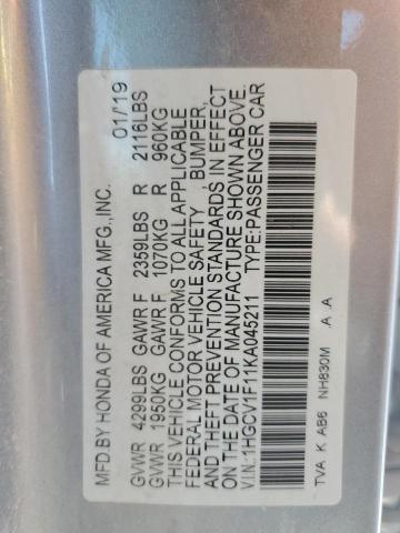 2019 HONDA ACCORD LX - 1HGCV1F11KA045211