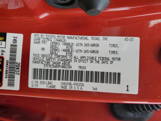 2023 TOYOTA TUNDRA CRE - 5TFMC5AB9PX002384