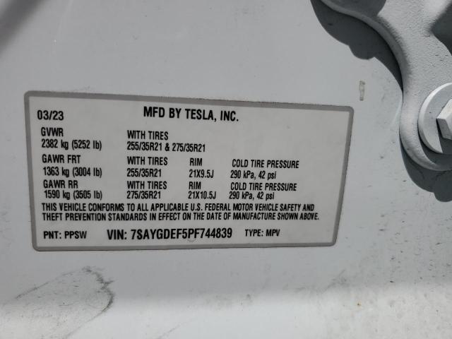 2023 TESLA MODEL Y - 7SAYGDEF5PF744839