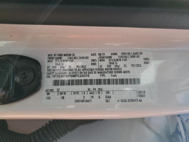 2021 FORD F150 SUPER - 1FTEW1EP0MFC24310