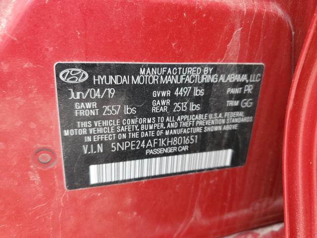 2019 HYUNDAI SONATA SE - 5NPE24AF1KH801651