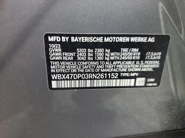 2024 BMW X3 SDRIVE3 - WBX47DP03RN261152