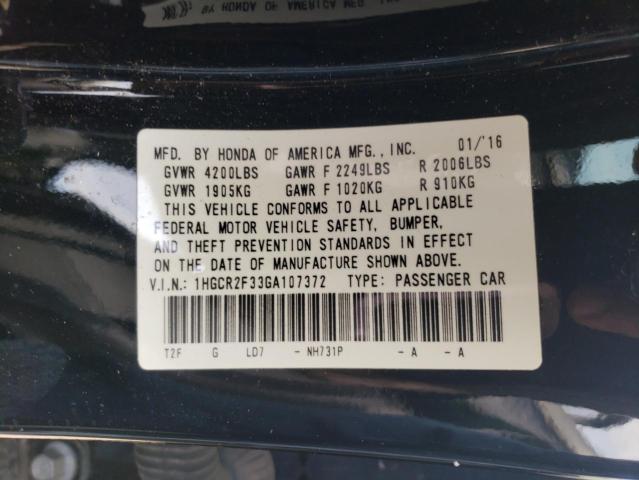 2016 HONDA ACCORD LX - 1HGCR2F33GA107372