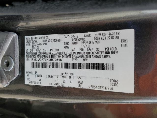 2017 FORD ESCAPE S - 1FMCU0F73HUB79818