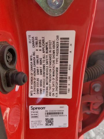 2016 HONDA CIVIC LX - 2HGFC2F52GH525858