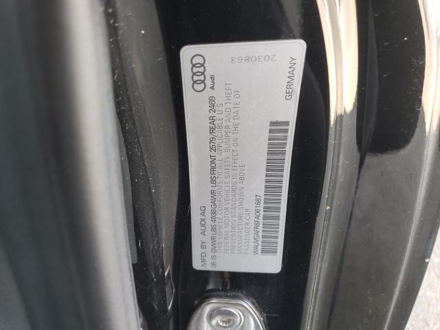 2015 AUDI S5 PRESTIG WAUVGAFR6FA061687