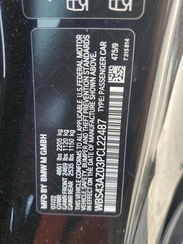 2023 BMW M4 COMPETI WBS43AZ03PCL22487