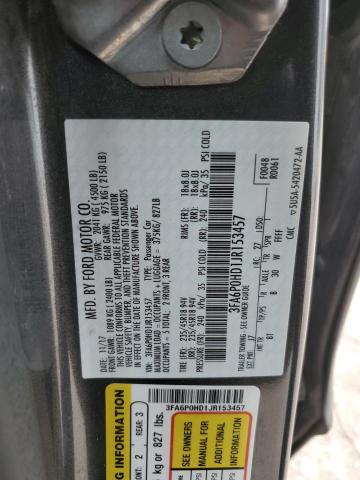 2018 FORD FUSION SE - 3FA6P0HD1JR153457