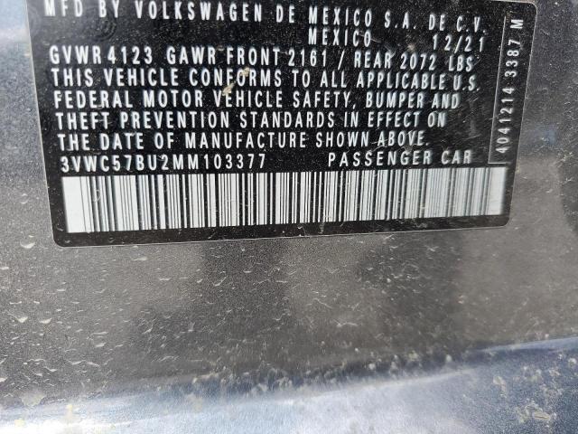 2021 VOLKSWAGEN JETTA S 3VWC57BU2MM103377