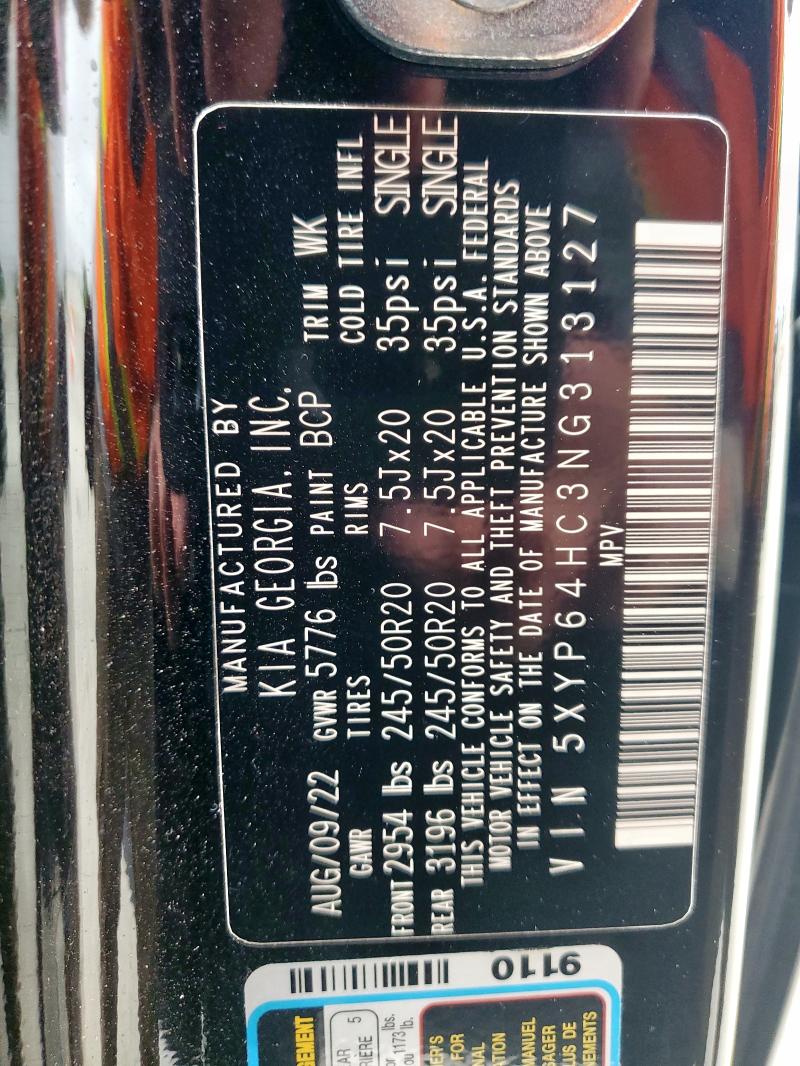 2022 KIA TELLURIDE - 5XYP64HC3NG313127