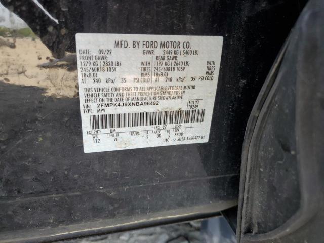 2022 FORD EDGE SEL 2FMPK4J9XNBA96492