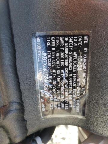 2025 KAWASAKI ZX636 K - JKBZXJK15SA008189