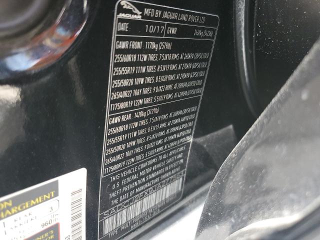 2018 JAGUAR F-PACE PRE - SADCJ2FX9JA277563
