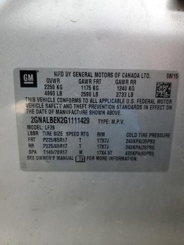 2016 CHEVROLET EQUINOX LS - 2GNALBEK2G1111429