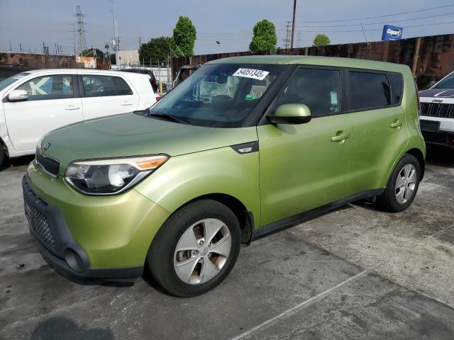 KIA SOUL 2014 green  gas KNDJN2A23E7707982 photo #1