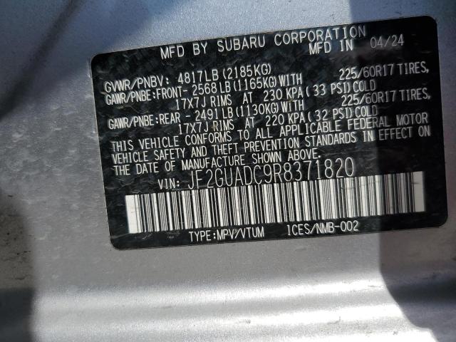2024 SUBARU CROSSTREK - JF2GUADC9R8371820