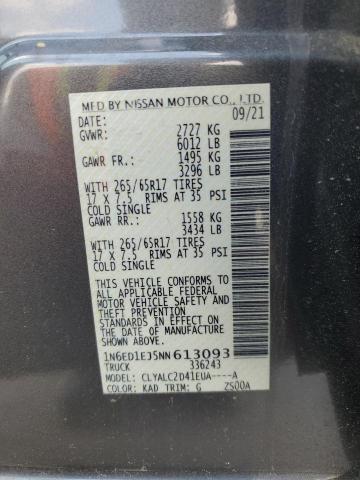 2022 NISSAN FRONTIER S 1N6ED1EJ5NN613093