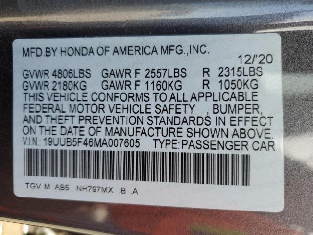 2021 ACURA TLX TECHNO - 19UUB5F46MA007605