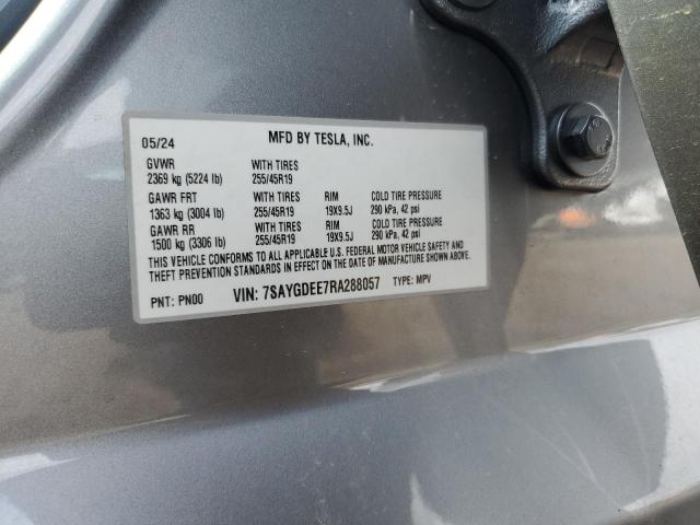 2024 TESLA MODEL Y - 7SAYGDEE7RA288057