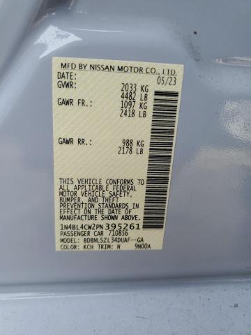 2023 NISSAN ALTIMA SR 1N4BL4CW2PN395261