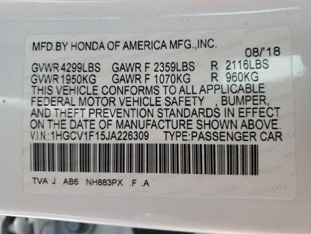 2018 HONDA ACCORD LX - 1HGCV1F15JA226309