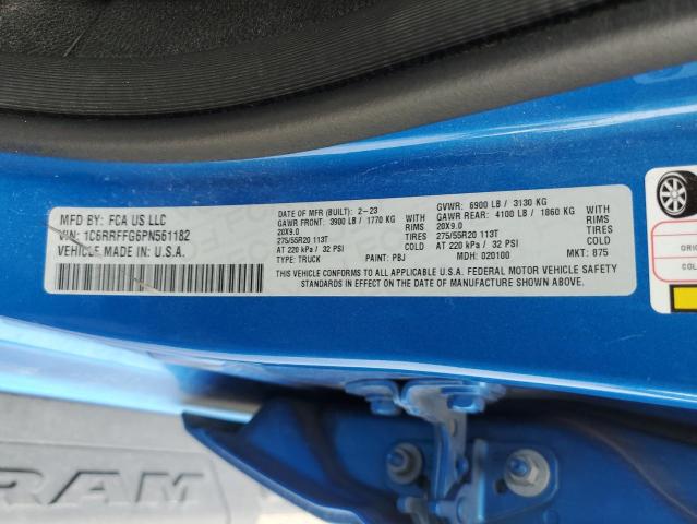 2023 RAM 1500 BIG H - 1C6RRFFG6PN561182