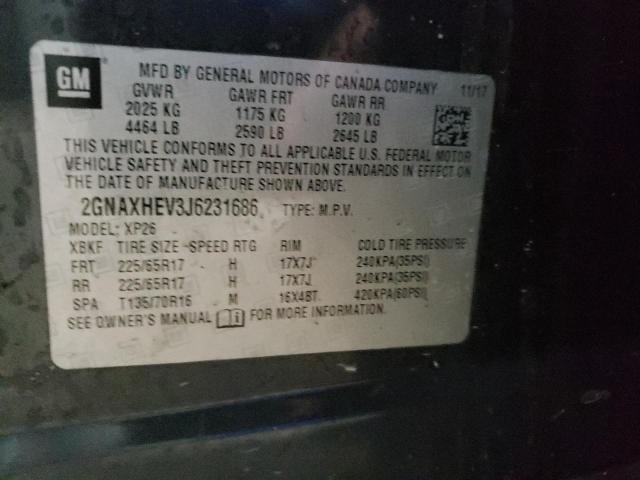2018 CHEVROLET EQUINOX LS - 2GNAXHEV3J6231686