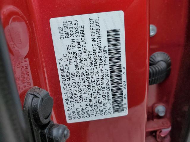 2022 HONDA PASSPORT E - 5FNYF8H07NB019772