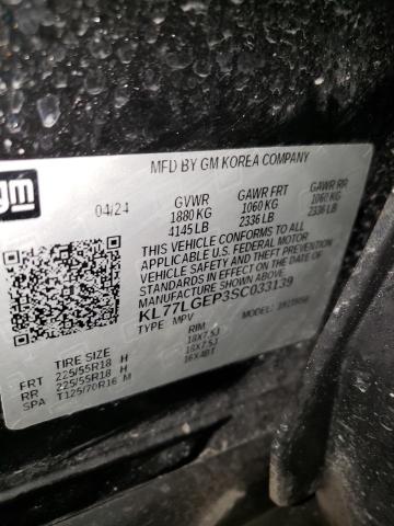 2025 CHEVROLET TRAX 1RS KL77LGEP3SC033139
