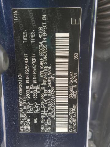 2016 TOYOTA 4RUNNER SR - JTEZU5JR2G5147399