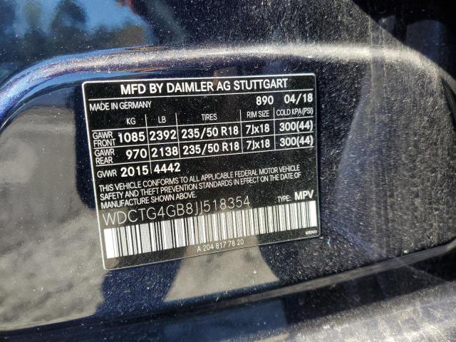 2018 MERCEDES-BENZ GLA 250 4M - WDCTG4GB8JJ518354