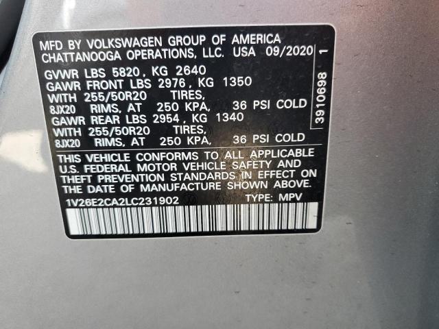 2020 VOLKSWAGEN ATLAS CROS - 1V26E2CA2LC231902