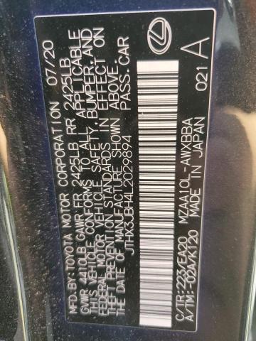 2020 LEXUS UX 200 JTHX3JBH4L2029894