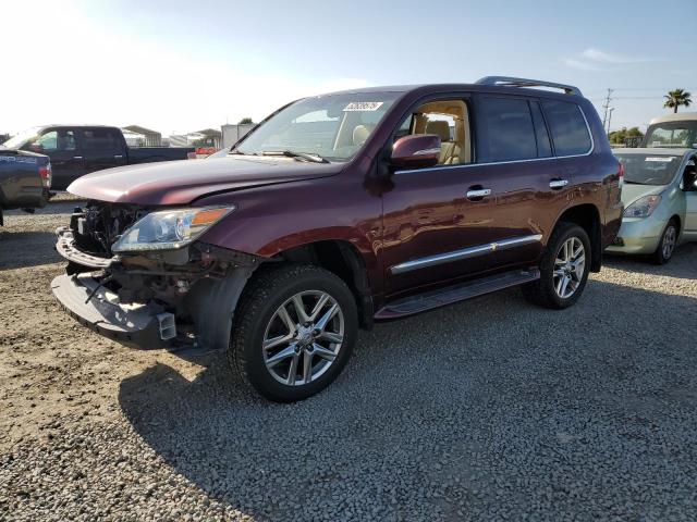 LEXUS LX 570 2013 red  gas JTJHY7AX0D4124846 photo #1
