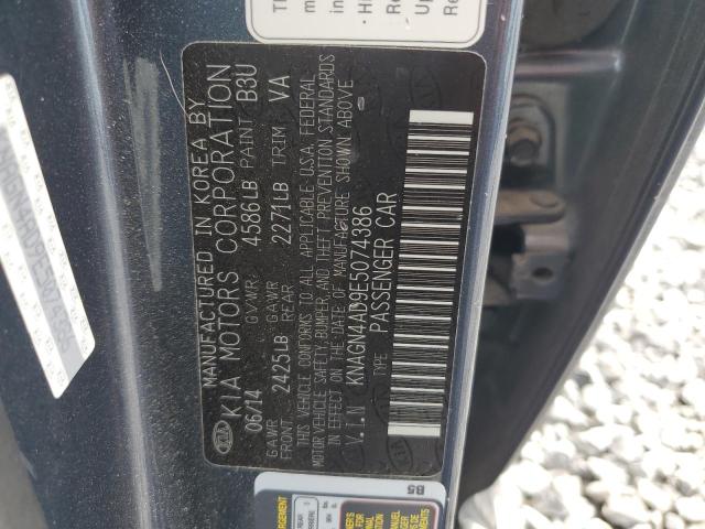 2014 KIA OPTIMA HYB - KNAGN4AD9E5074386
