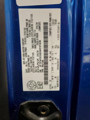 2016 FORD F150 SUPER - 1FTFW1EG2GKF07436