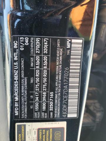 2013 MERCEDES-BENZ GL 450 4MA - 4JGDF7CE7DA177026