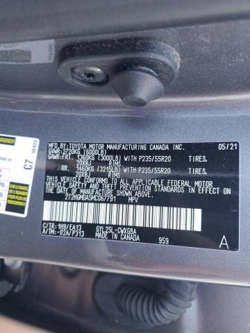 2021 LEXUS RX 450H 2T2HGMDA5MC067791