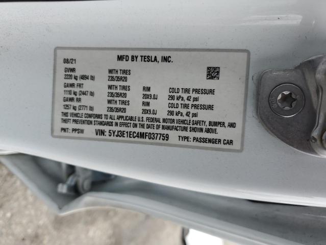 2021 TESLA MODEL 3 - 5YJ3E1EC4MF037759