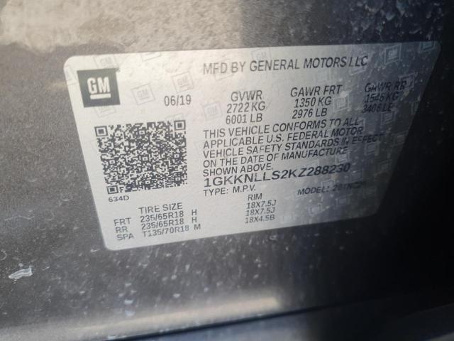 2019 GMC ACADIA - 1GKKNLLS2KZ288230