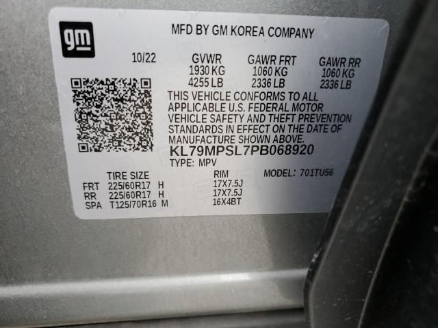 2023 CHEVROLET TRAILBLAZE - KL79MPSL7PB068920