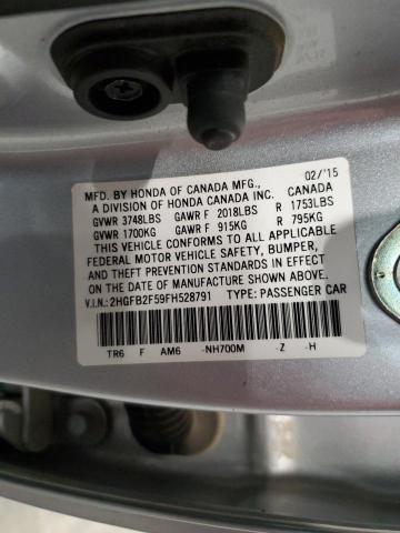 2015 HONDA CIVIC LX - 2HGFB2F59FH528791