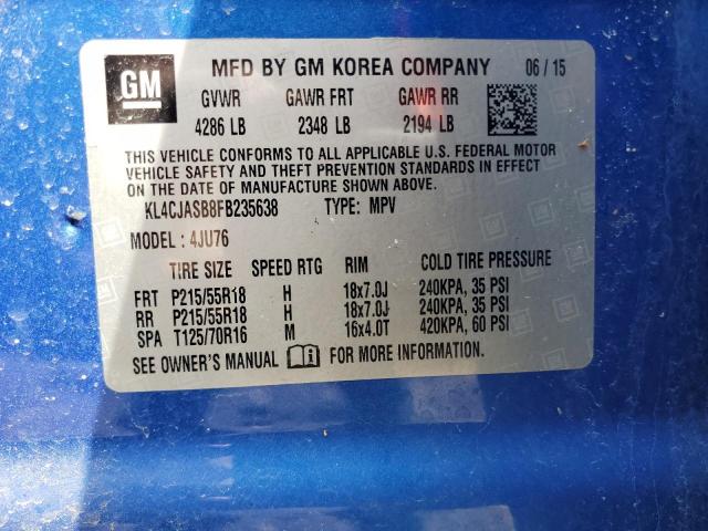 2015 BUICK ENCORE - KL4CJASB8FB235638