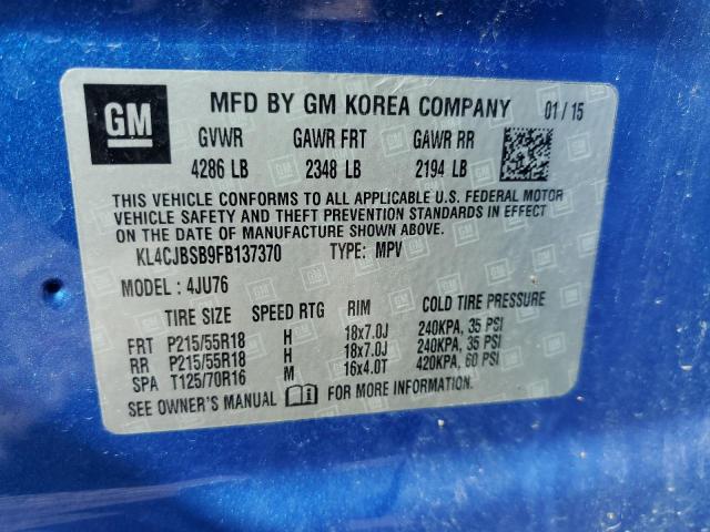 2015 BUICK ENCORE CON - KL4CJBSB9FB137370