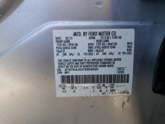 2015 FORD EDGE SEL - 2FMTK4J93FBB08529