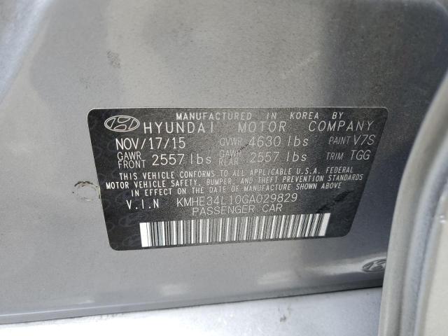 2016 HYUNDAI SONATA HYB - KMHE34L10GA029829