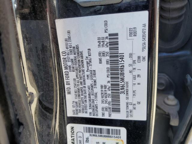 2017 LINCOLN MKZ HYBRID 3LN6L5MU8HR615401